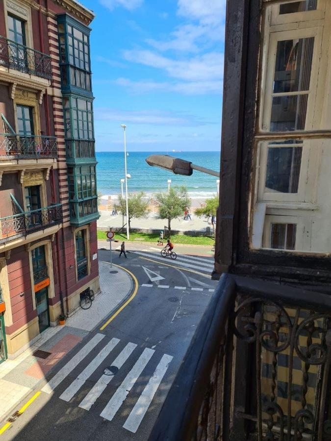 122A - Emblematica Vivienda En Playa San Lorenzo Gijón Buitenkant foto
