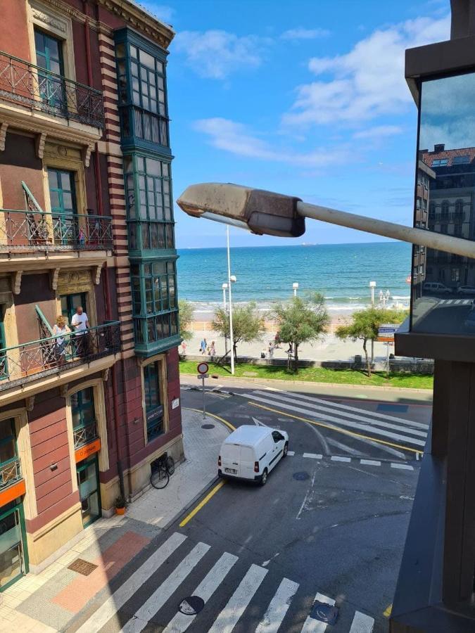 122A - Emblematica Vivienda En Playa San Lorenzo Gijón Buitenkant foto